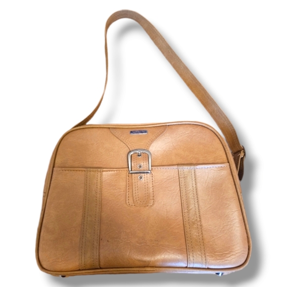 Samsonite Handbags - Vintage Samsonite Brown Carry On Shoulder Travel Bag Luggage